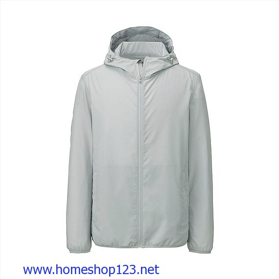 Áo Gió Nam Uniqlo 156376 - 02 light gray- áo khoác gió một lớp