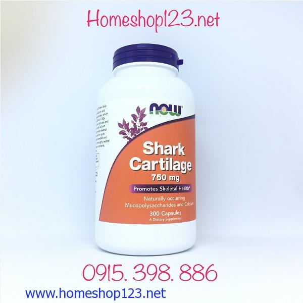 Sụn vi cá Shark Cartilage 300v - Now food Mỹ