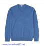 Áo Len Nam 100% Cashmere Uniqlo 159125 - 62 Blue Cổ Tim