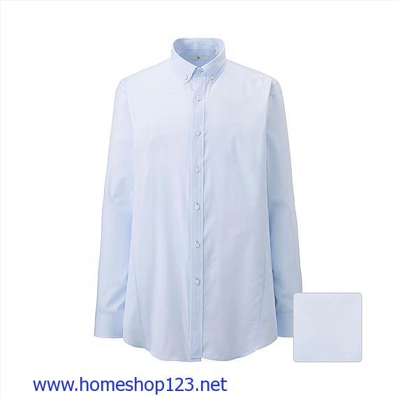 Áo Sơ Mi Nam Uniqlo Cao Cấp Extra Fine Cotton158387 - 60 Light Blue