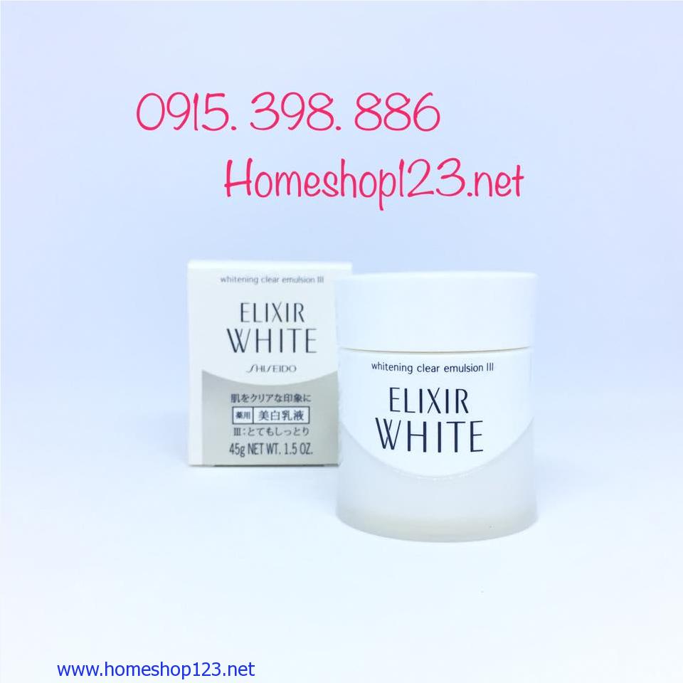 Sữa dưỡng Shiseido Elixir White Whitening Clear Emulsion III