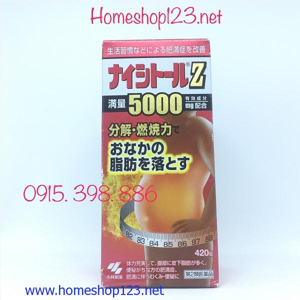 Viên uống giảm mỡ bụng Naishitoru Z 5000
