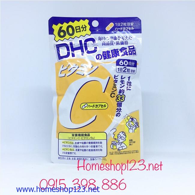 Viên uống bổ sung Vitamin C DHC Nhật Bản 60 ngày