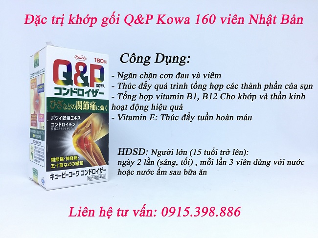 công dụng của đặc trị khớp gối qp kowa nhật bản