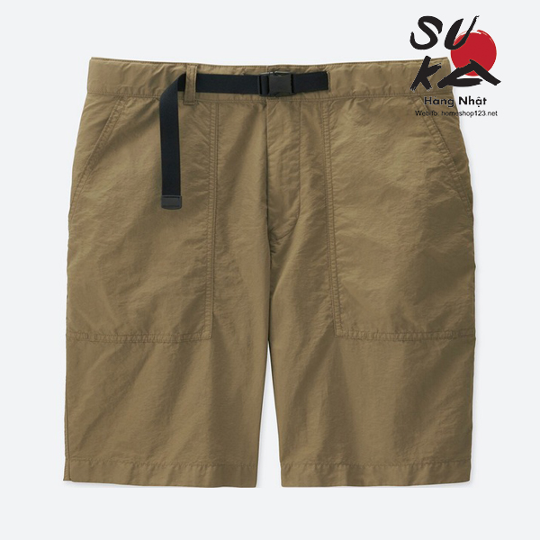 Quần Short Nam Uniqlo – Đai dây phong cách - 34 Brown
